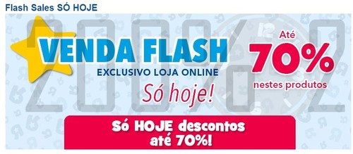 Flash Sales | TOYSRUS | só hoje, 1 abril, até 70% desconto