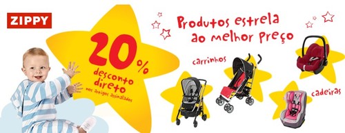 20% de desconto direto | ZIPPY | até 11 fevereiro