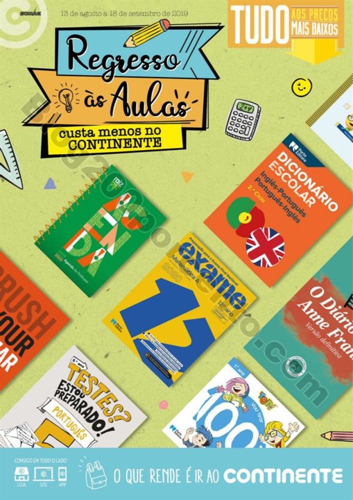 Regresso às aulas CONTINENTE Madeira 13 agosto a 