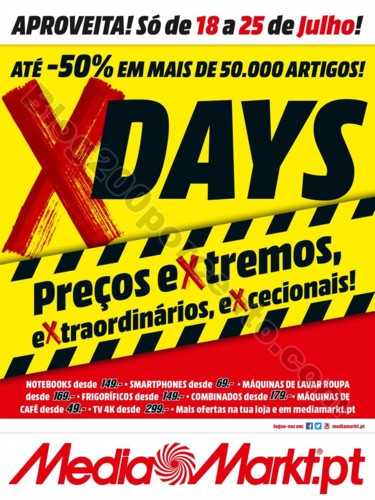 x-days MEDIA MARKT Promoções de 18 a 25 julho p1