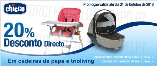 20% de desconto directo | EL CORTE INGLÉS | Chicco, até 31 Outubro