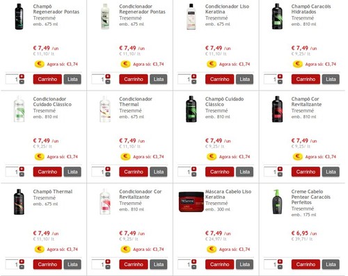 50% de desconto direto | CONTINENTE | tresemmé