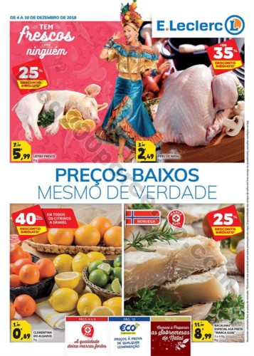 Antevisão Folheto E-LECLERC Promoções de 4 a 10