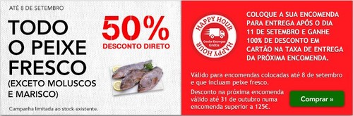 50% Direto em Peixe Fresco