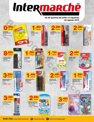 Intermarché Extra Regresso escola 26 julho a 8 ag