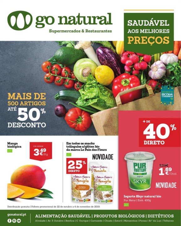 Antevisão Folheto GO NATURAL Promoções de 22 ou