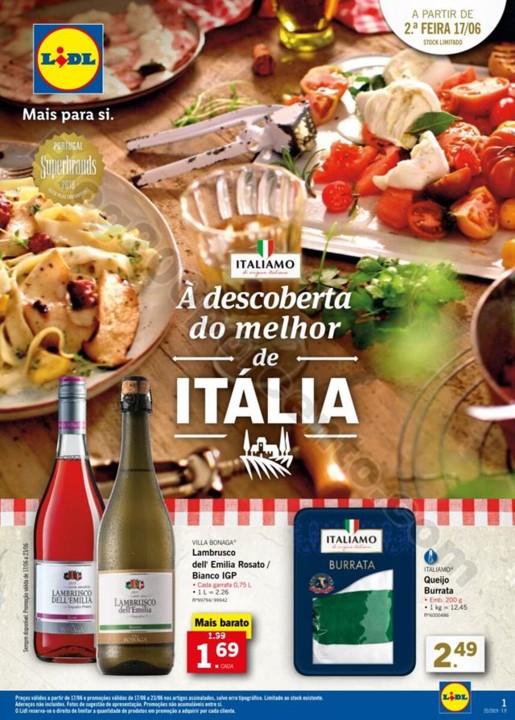Antevisão Folheto LIDL Especial Itália promoçõ