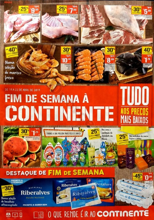 Antevisão folheto continente fim de semana 19 a 2