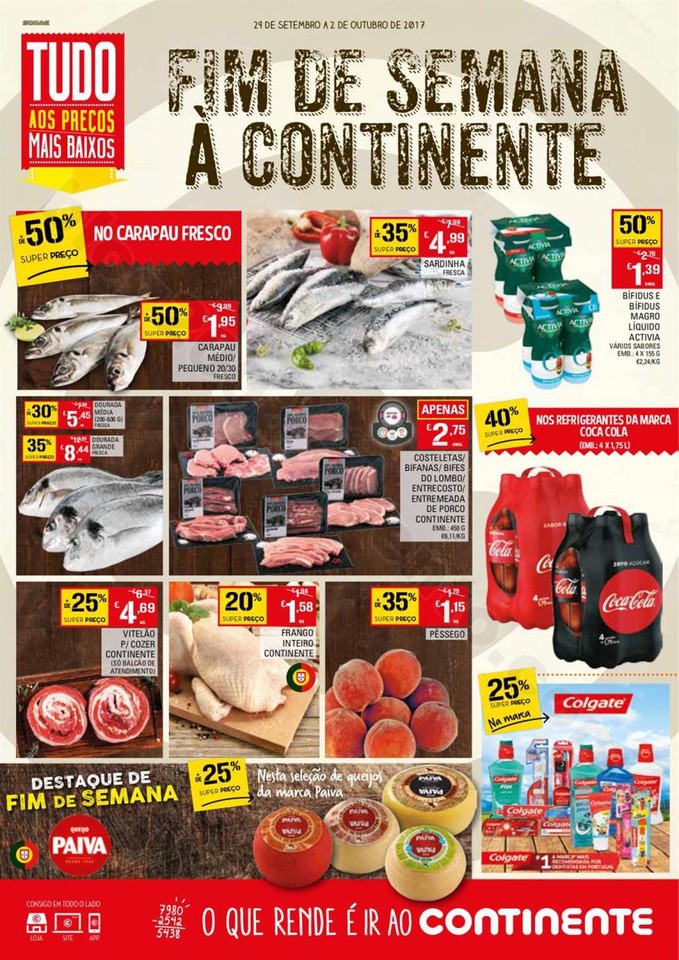 Antevisão Folheto CONTINENTE Fim de semana promo