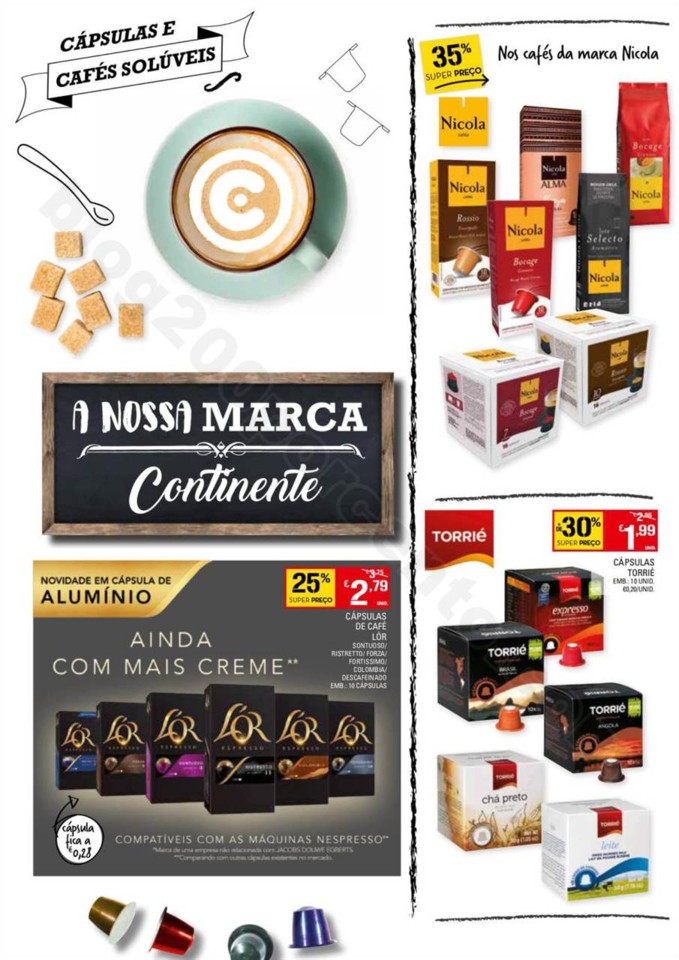 Antevisão Folheto CONTINENTE Bebidas Quentes prom