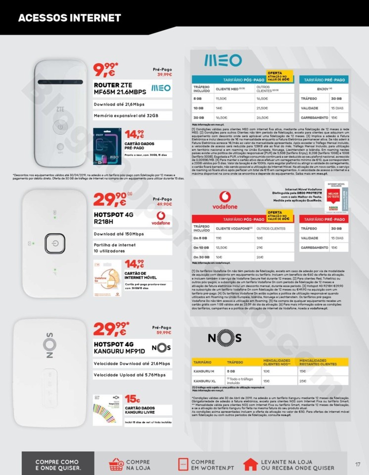 Antevisão Folheto WORTEN Mobile Promoções até 