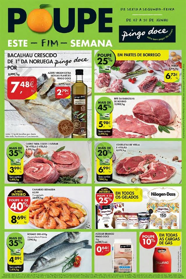 Antevisão Folheto PINGO DOCE Fim de semana 7 a 10