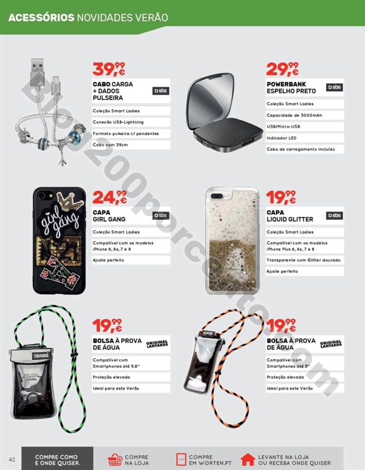 Novo Folheto WORTEN Mobile Promoções até 1 agos