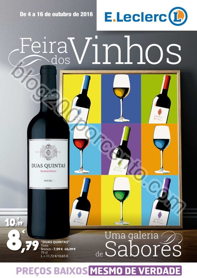Antevisão Folheto E-LECLERC Vinhos promoções de