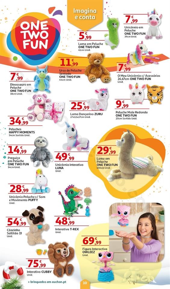 Folheto Brinquedos Natal AUCHAN Promoções de 8 n