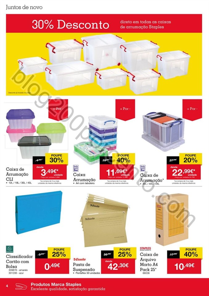 Antevisão Folheto STAPLES Promoções de 29 dezem