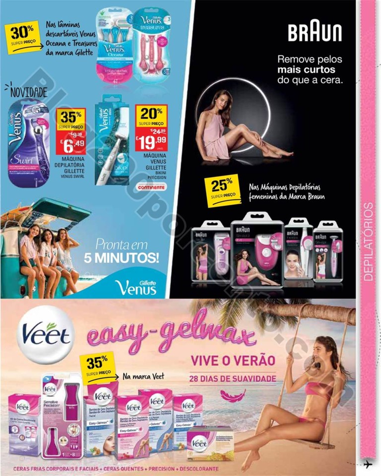 Antevisão Folheto CONTINENTE Beleza Verão Promo