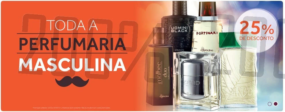 25% de desconto | O BOTICÁRIO | Dia do Pai, até 20 março