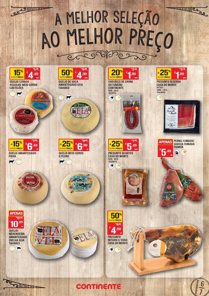 Antevisão Folheto CONTINENTE Feira Queijos, Enchi
