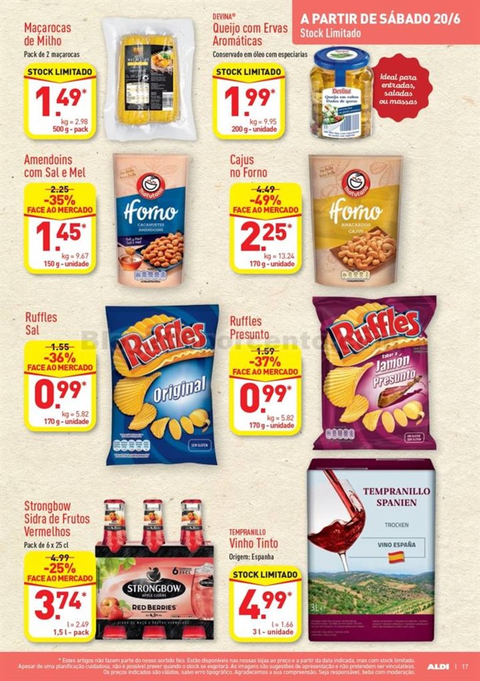 Antevisão Folheto ALDI Promoções de 17 a 23 ju
