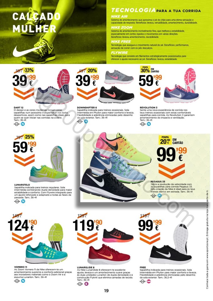 Novo Folheto SPORT ZONE Running de 14 setembro a 1