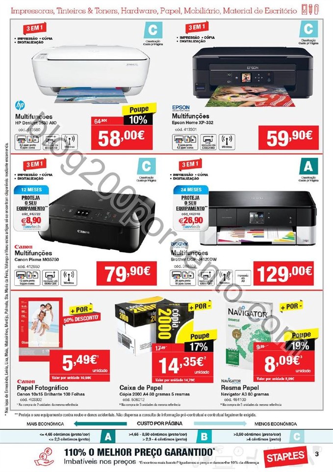 Antevisão Folheto STAPLES promoções de 19 a 31 