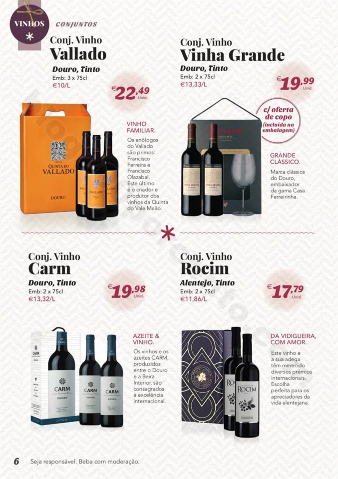 Antevisão Folheto CONTINENTE Bebidas Natal promo