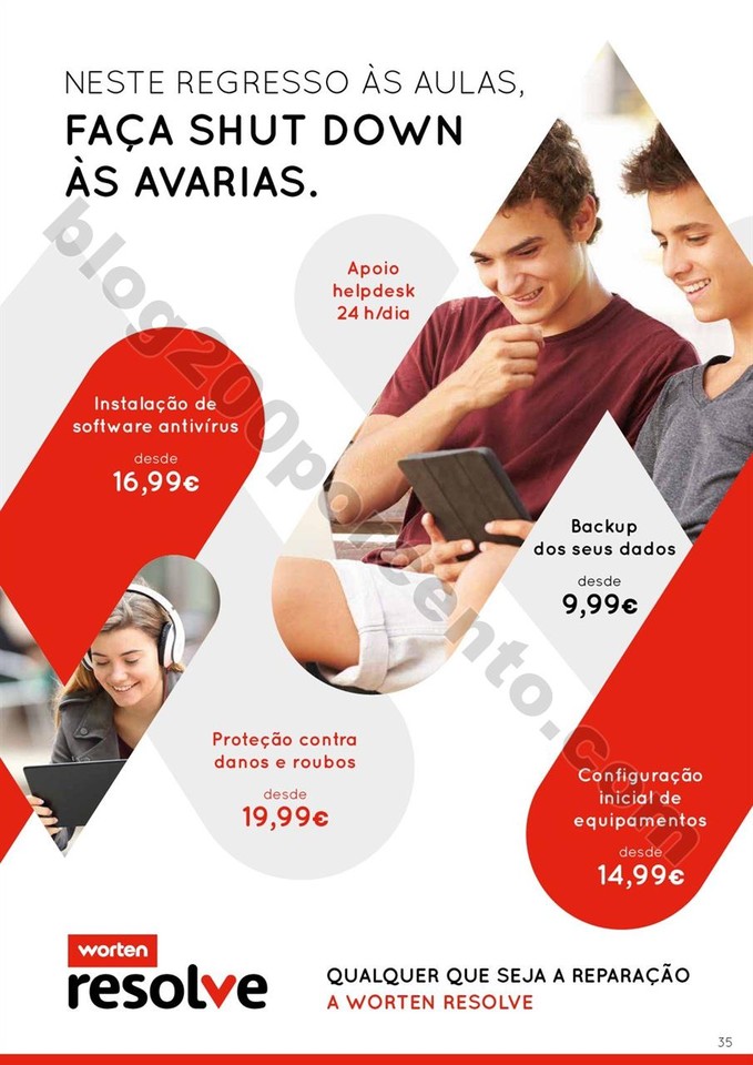 Antevisão Folheto WORTEN Regresso às aulas de 31