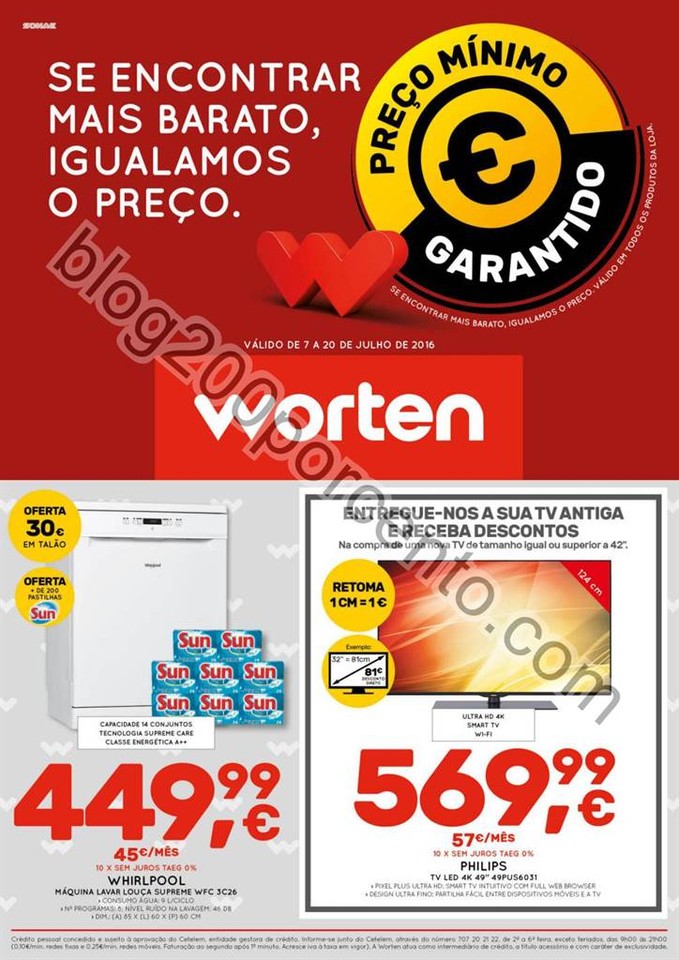 Novo Folheto WORTEN Promoções de 7 a 20 julho p1