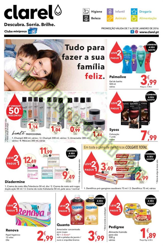 Antevisão Folheto CLAREL Promoções de 7 a 20 ja