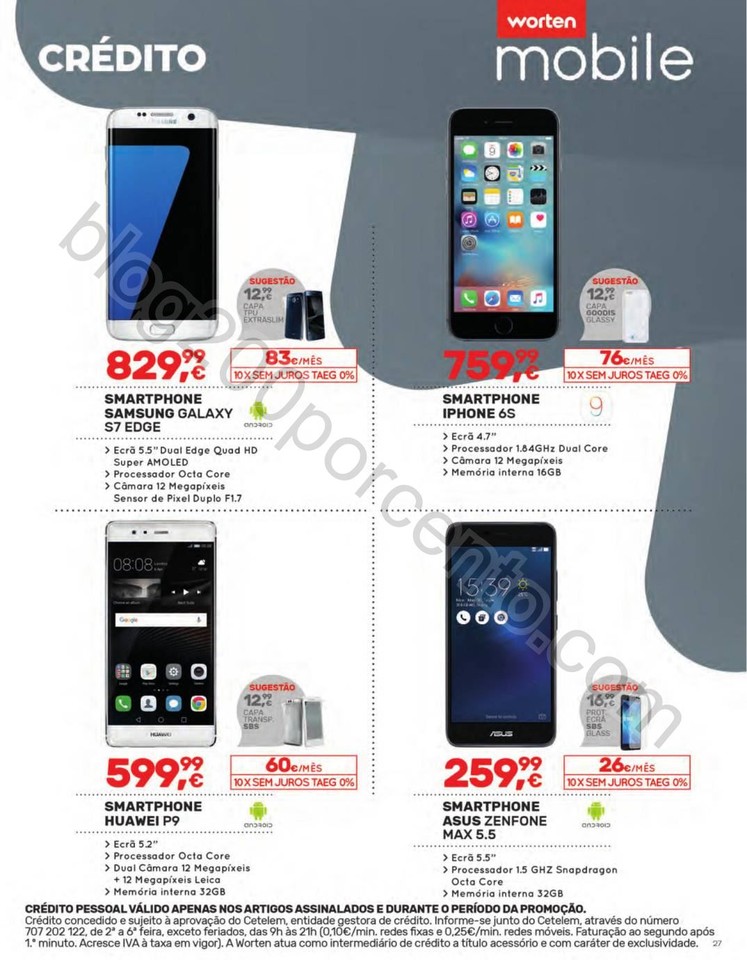 Antevisão Folheto WORTEN Mobile Promoções de 15