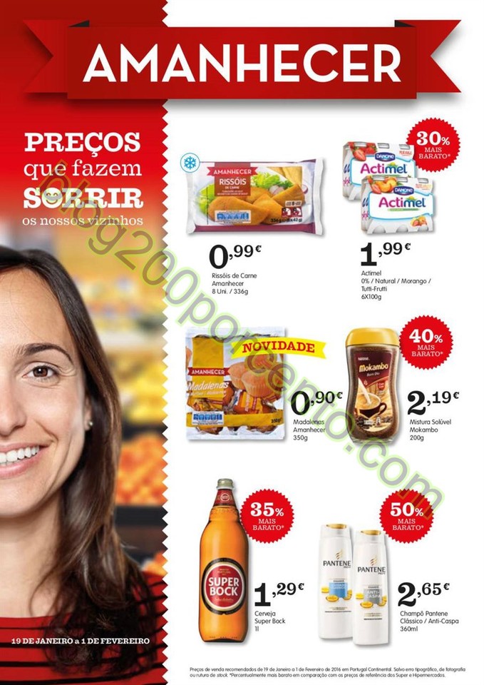 Novo Folheto AMANHECER Promoções de 19 janeiro a