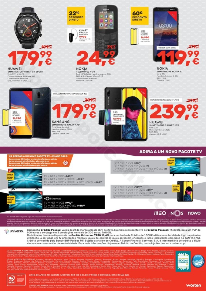 Antevisão Folheto WORTEN Promoções de 21 março