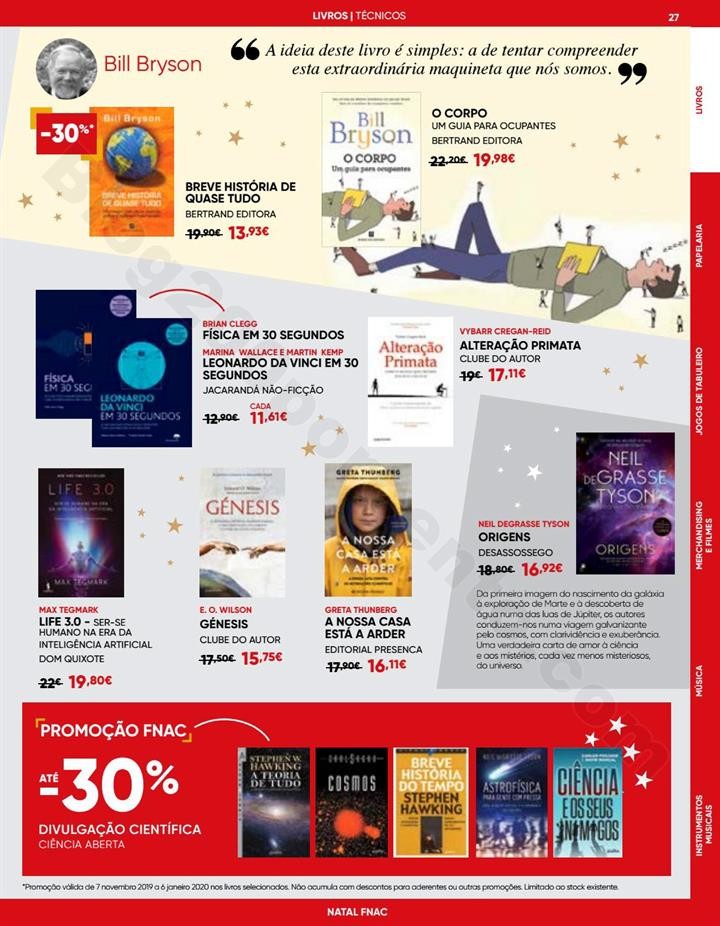 Antevisão Folheto FNAC Natal Promoções até 6 j