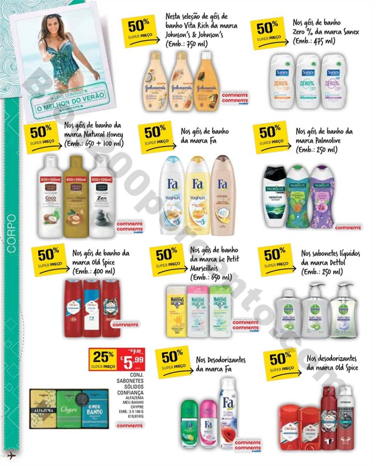 Antevisão Folheto CONTINENTE Beleza Verão Promo
