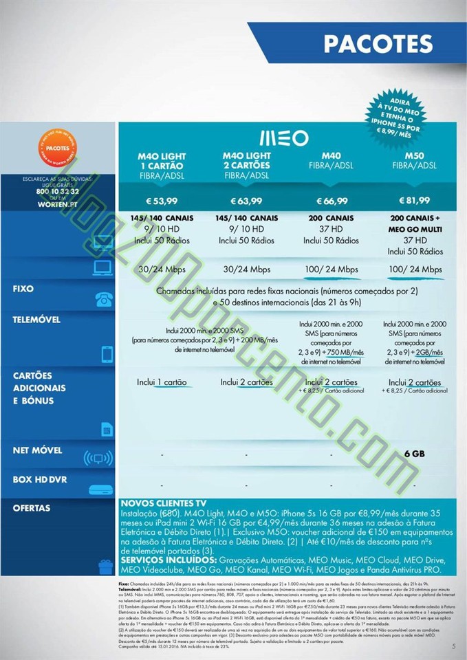 Novo Folheto WORTEN Mobile de 7 janeiro a 3 fevere