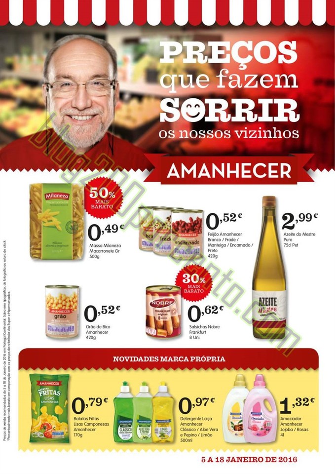 Novo Folheto AMANHECER Promoções de 5 a 18 janei