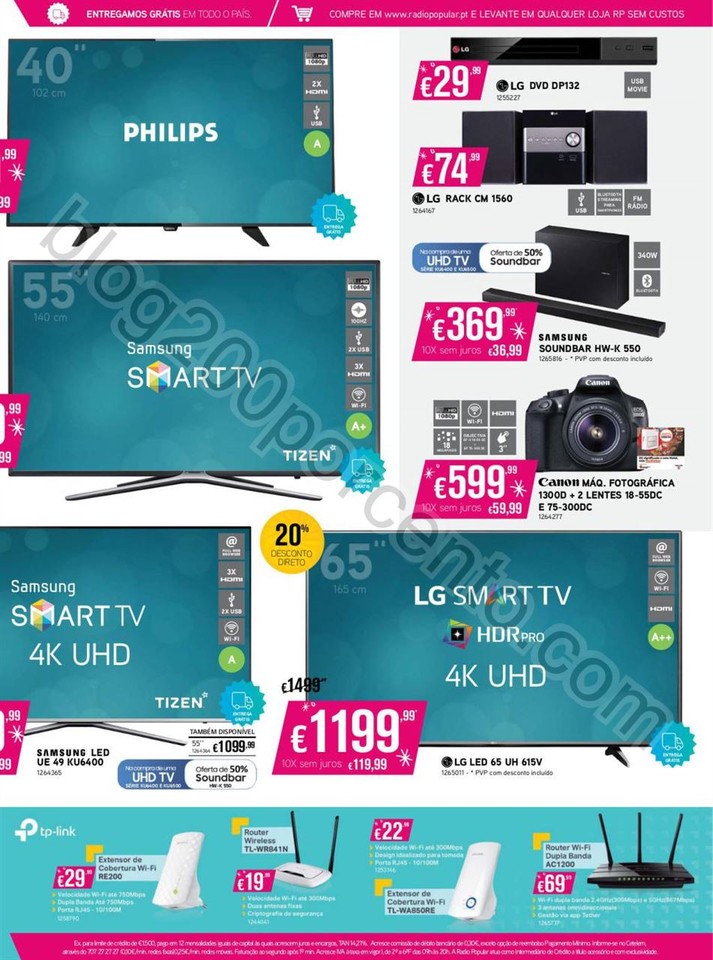 Antevisão Folheto RADIO POPULAR Promoções de 22