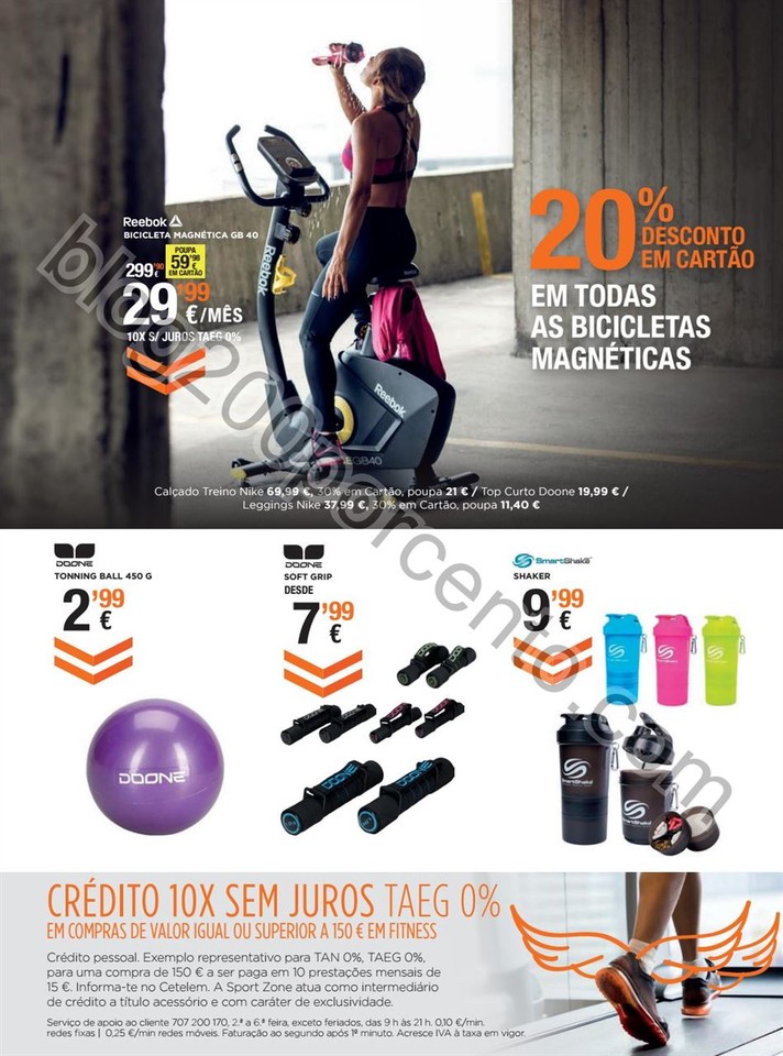 Novo Folheto SPORT ZONE Fitness promoções de 28 