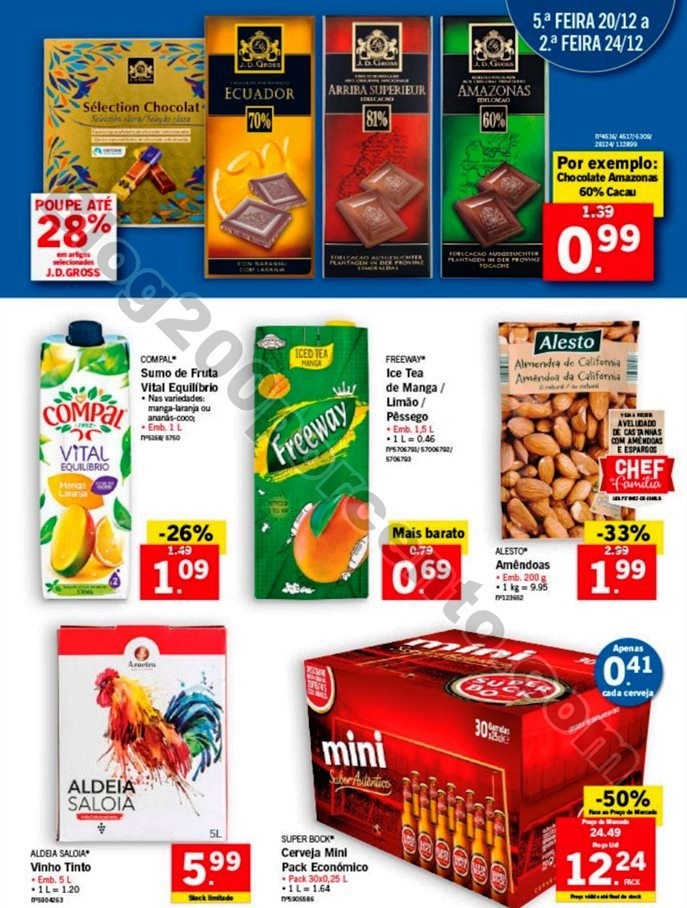 Antevisão Folheto LIDL Fim de semana 20 a 24 deze
