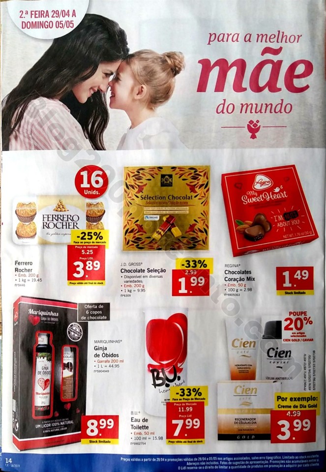 antevisao folheto lidl promocoes de 29 abril a 5 m
