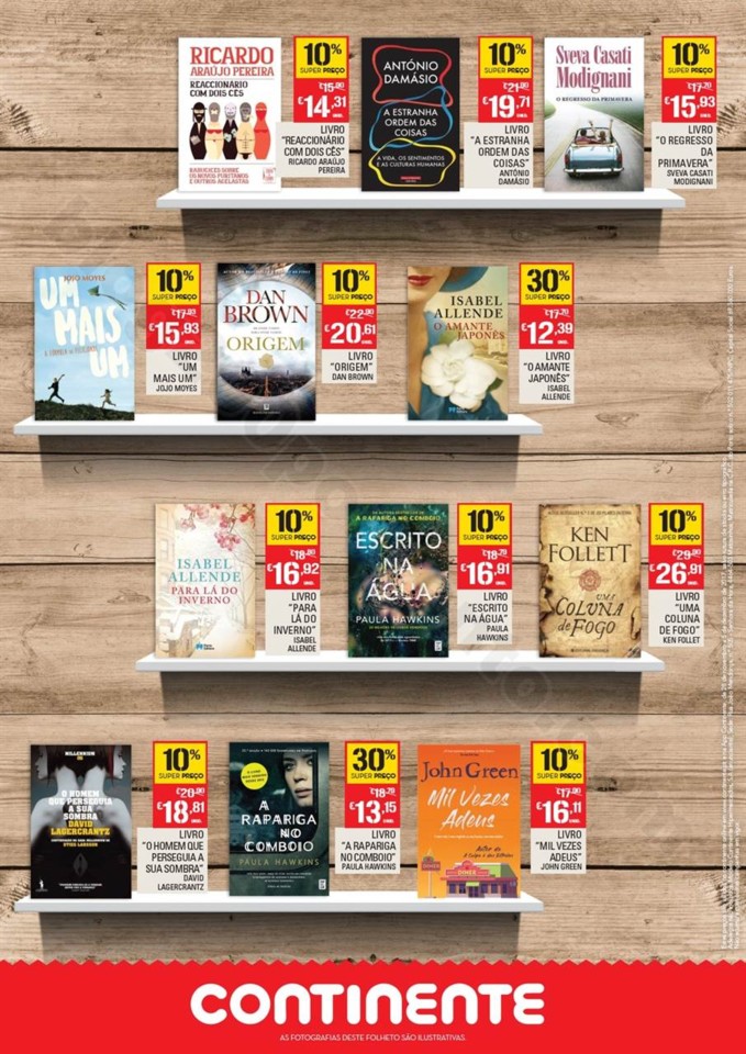 Novo Folheto CONTINENTE Extra livraria promoções
