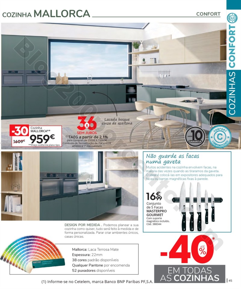 Antevisão Folheto CONFORAMA Cozinhas promoções 