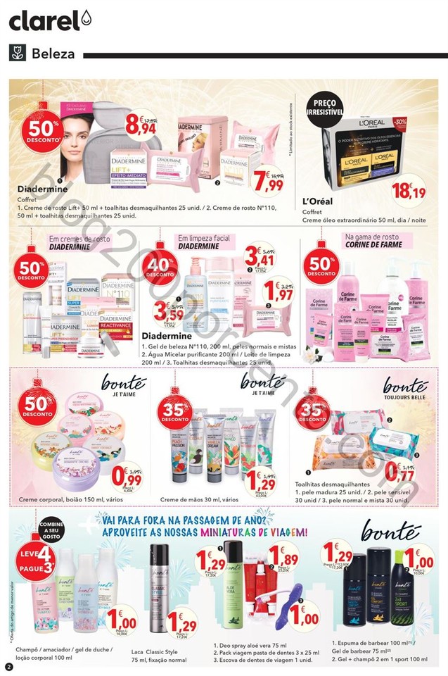 Antevisão Folheto CLAREL Promoções de 29 dezemb