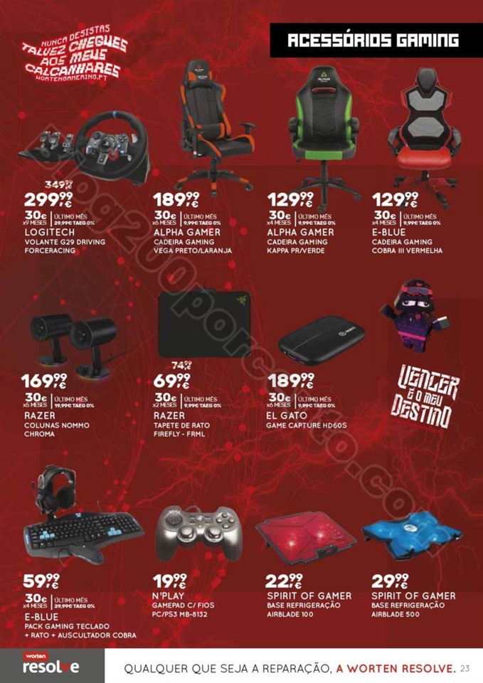 Antevisão Folheto WORTEN Gaming promoções de 26