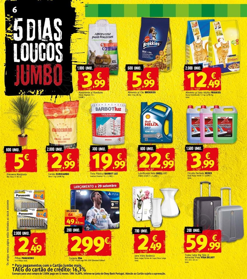 Antevisão Folheto JUMBO 5 dias loucos de 27 setem