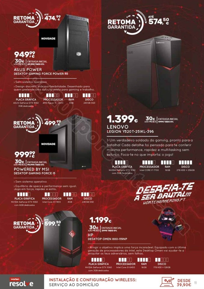 Antevisão Folheto WORTEN Gaming promoções de 26