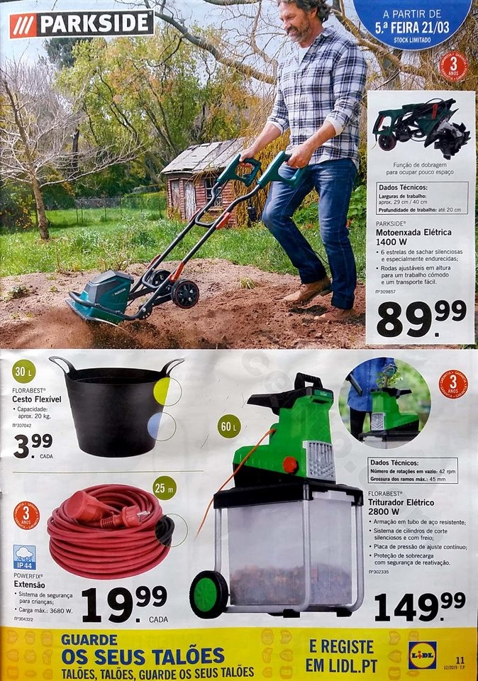 antevisao folheto lidl bazar 18 março e 21 março