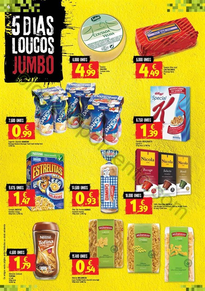 Antevisão Folheto JUMBO 5 dias loucos promoções