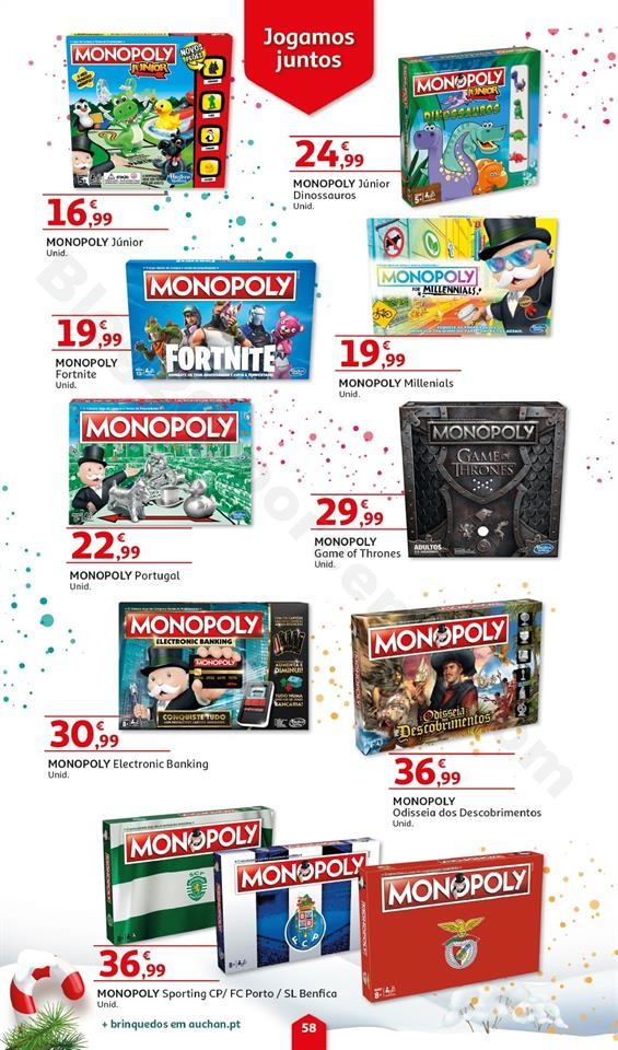 Folheto Brinquedos Natal AUCHAN Promoções de 8 n